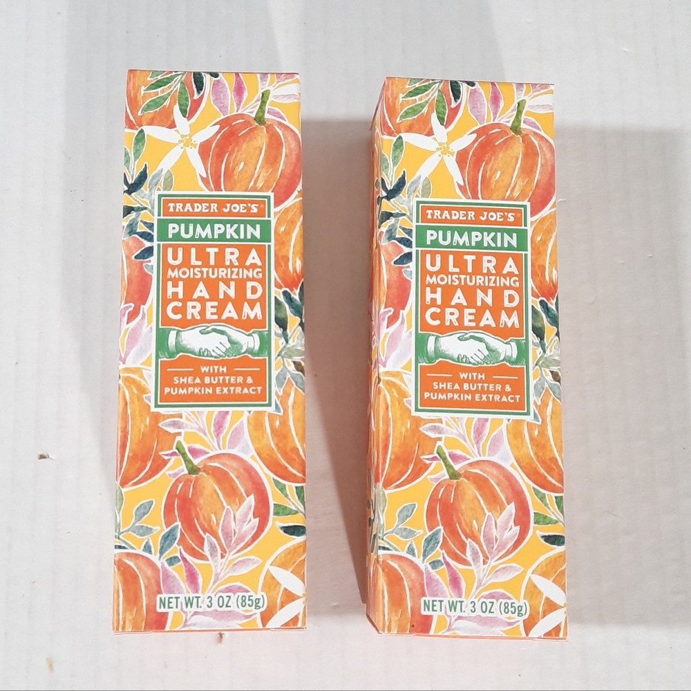 Trader Joe’s Pumpkin Ultra Moisturizing Hand Cream 3oz X 2 Pack